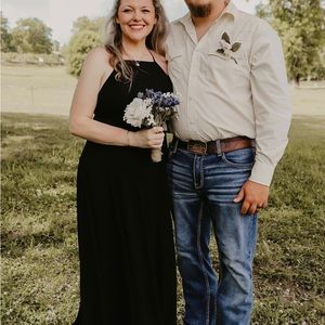 Lulu’s black bridesmaid dress